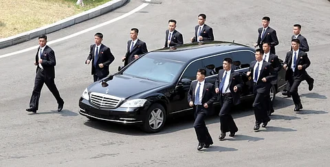 North Korea’s Kim Jong-un seen with shiny new luxury car, defying sanctions