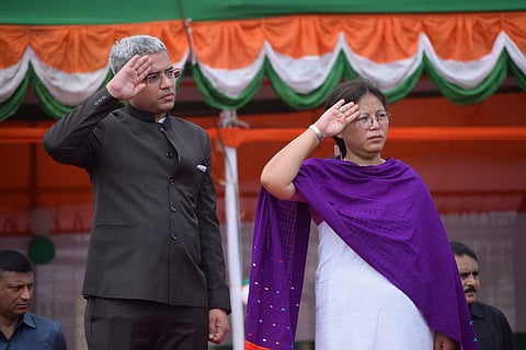Minister Nandita Gorlosa hoists Tricolour on 78th Independence Day in Silchar