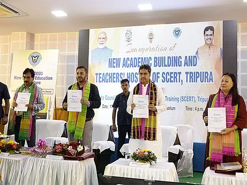 Tripura CM Manik Saha Inaugurates New Academic Block Of SCERT