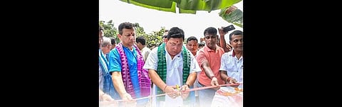 BTC CEM Pramod Boro Lays Foundation Stones for Four RCC Bridges in Chirang, Funded by World Bank