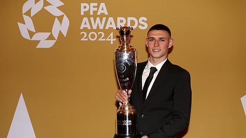 Manchester City's England midfielder Phil Foden named PFA Player of the Year