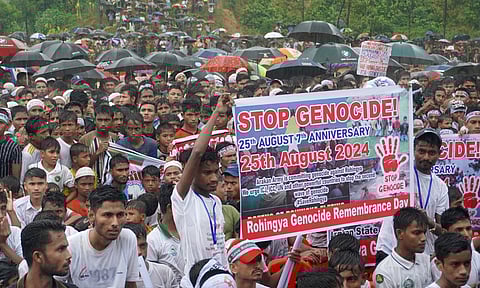 Rohingya refugees demand end to violence and safe return to Myanmar