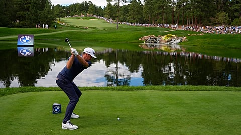 American professional golfer Keegan Bradley wins his 2nd BMW Championship title