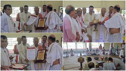 Damodardev National Award conferred to veteran educationist Tuwaram Khanikar