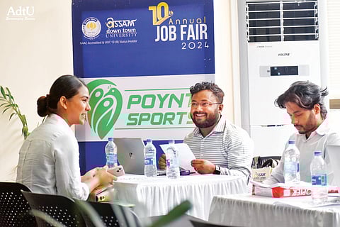 Assam down town University’s 10th Annual Job Fair Concludes in Guwahati