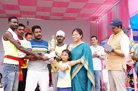 Assam: Traditional Boating Event held on National Sports Day by SYWD in Morigaon District