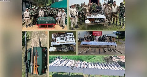 Assam Rifles, Manipur Police recovers arms and ammunition in multiple districts