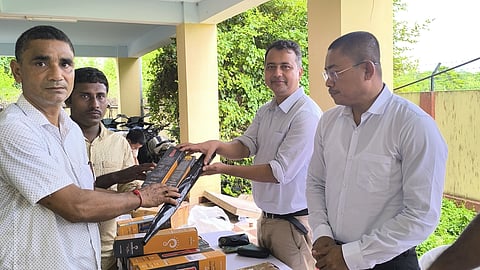 Village Defence Party members in Majuli provided field equipment to enhance wildlife protection and combat crime