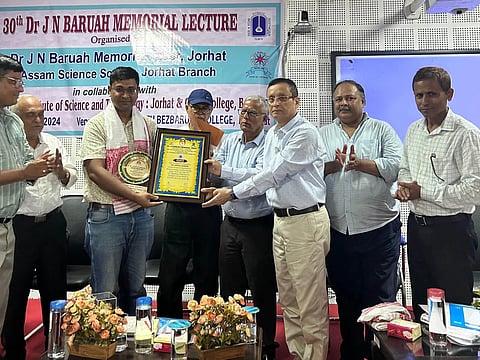 Dr. Pankaj Barah of Tezpur University Receives Prestigious Dr. JN Baruah Science Award in Biological Sciences 2024