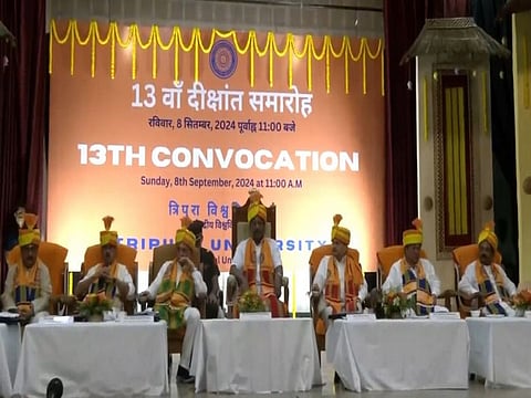 Tripura University hosts 13th convocation, ceremony graced by Governor Indrasena Reddy Nallu