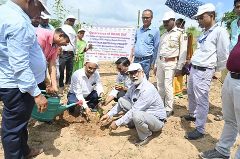 Assam: NABARD CGM Loken Das Visits Derapathar Watershed Project in Hojai District