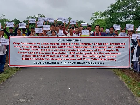 Naga Bodies Protest Against Laika-Dodhia Villagers' Rehabilitation in Paharpur: TADCDC Urges Assam CM to Revoke Cabinet Decision