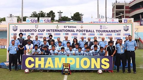 Manipur's T.G English School clinch 63rd Subroto Cup Junior Boys title