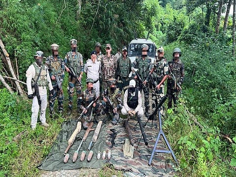 Manipur: Indian Army, Manipur Police recover arms and ammunition in Churachandpur
