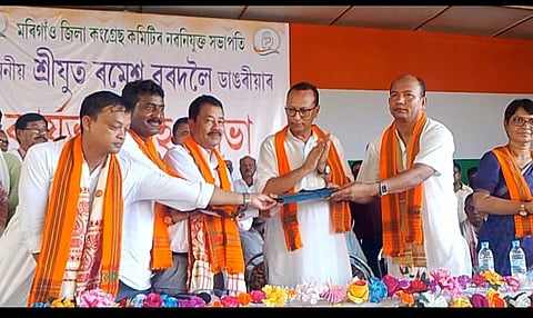 Assam: Ramesh Ch. Bordoloi Takes Charge as Morigaon Congress President Amid Preparations for Panchayat Elections