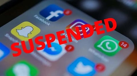 suspension of mobile internet