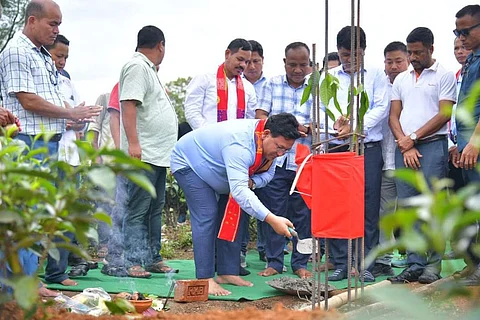 BTC CEM Pramod Boro Lays Foundation Stone for Rabha Guest House in Kokrajhar District