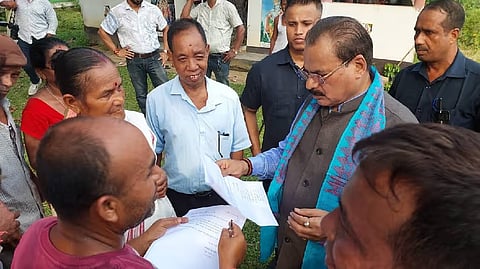 State Forest Minister Chandra Mohan Patowary visits Boko to promote BJP membership drive