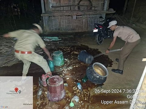 Assam: Raids against illicit liquor in Golaghat district