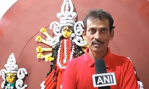 Assam: Artisan Pradip Kumar Ghosh from Dhubri crafts Durga idol from waste