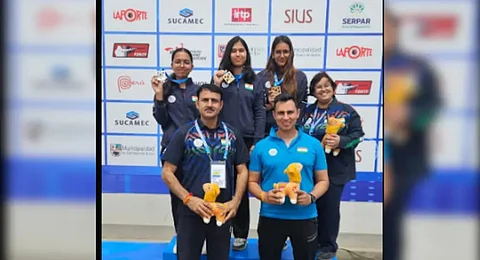 Pistol shooter Divanshi wins second gold as India sweep women’s 25m standard pistol