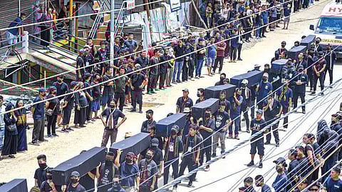 'coffin rally'