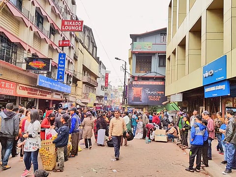 Hawkers stage protest