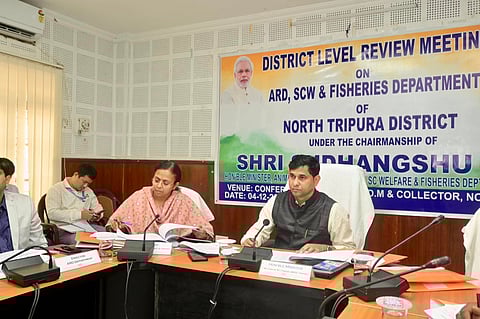 Minister Sudhangshu Das reviews