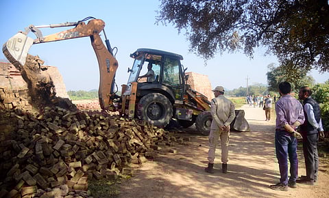 Assam: Kamrup district administration demolishes illegal brick kilns at Boko