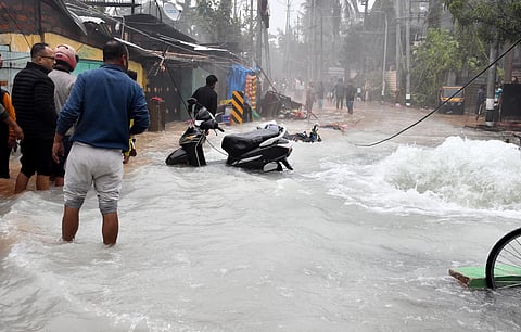 Water pipe burst