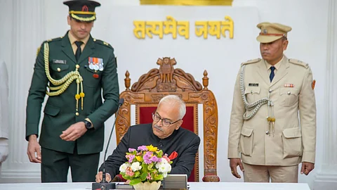 Ajay Kumar Bhalla takes oath