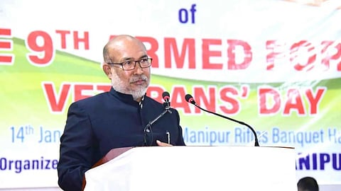 Manipur Chief Minister Calls for Armed Forces Veterans' Support to Restore Peace