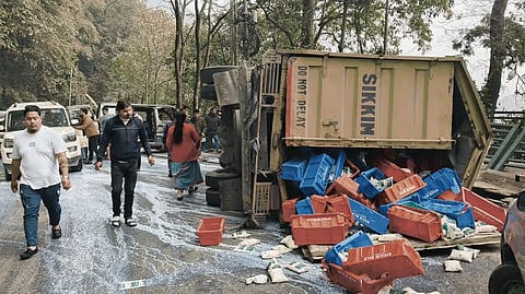 Sikkim: Five Injured In Highway Collision Between Eco Van And Truck