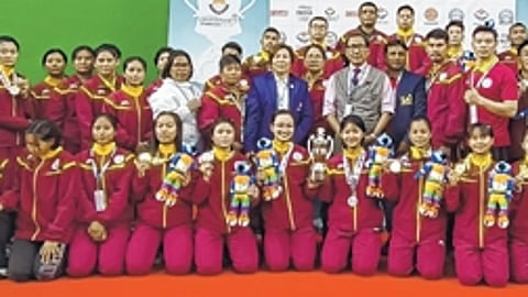 Manipur Wushu Players Shine at 38th National Games, Securing 17 Medals