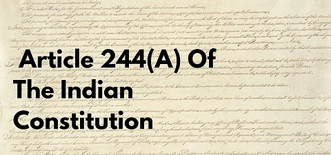 Article 244 (A)