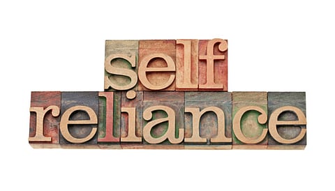 self-reliance.
