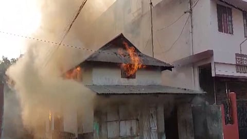 Assam: Man Burnt Alive, Sister Narrowly Escapes In Massive Fire In Tezpur