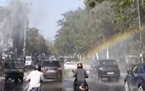 Water pipe burst