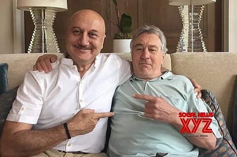 Anupam Kher gets a sweet peck on cheek from the ‘greatest actor of all time’
