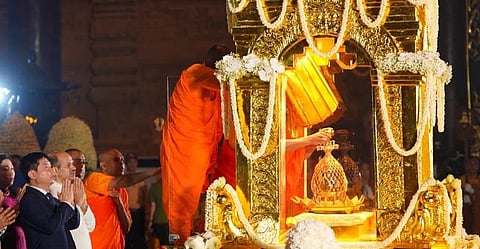 Vietnam: Sacred relics of Lord Buddha from India enshrined in Tam Chuc Pagoda
