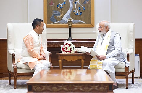 Sikkim Chief Minister, Prime Minister meeting