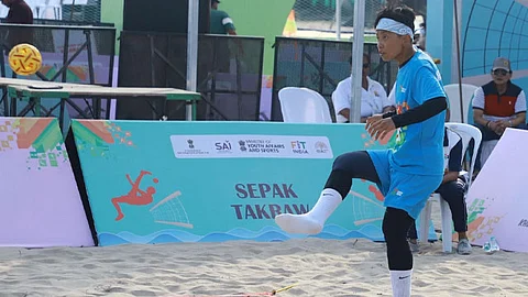 Khelo India Beach Games 2025: Jimi Okram completes 25 years, keeps pioneering Manipur’s Sepak Takraw revolution