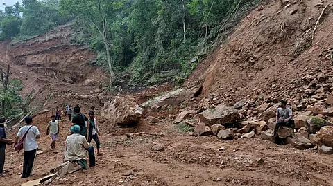 illegal sand & stone extraction