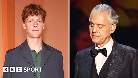 Jannik Sinner teams up with Italian tenor Bocelli to release duet titled ‘Polvere e Gloria’