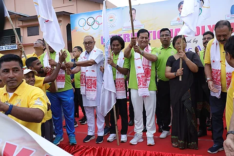 Assam Olympic Association celebrates Olympic Day in Tezpur