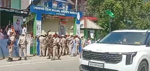 Assam: Golaghat Police Hold Press Meet on Bottle Attack on CM’s Convoy