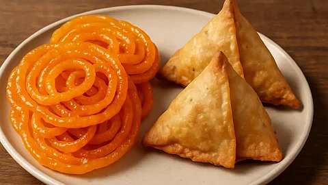 Samosas, Jalebis