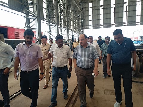 Divisional Railway Manager (DRM) of Tinsukia Division inspection
