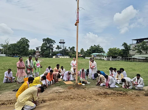 Ongoing Preparations for Tezpur Bhaona Samaroh 2025