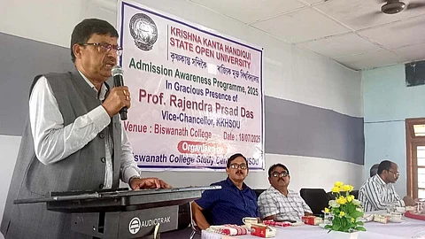 Awareness programme on admission to KKHSOU courses held at Biswanath College